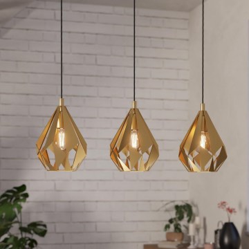 Eglo - Candelabro suspenso 3xE27/60W/230V
