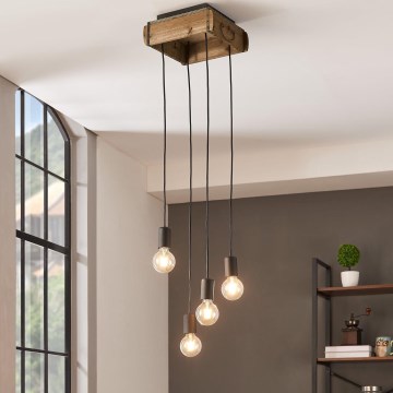 Eglo - Candelabro suspenso 4xE27/40W/230V