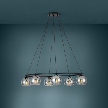Eglo - Candelabro suspenso 6xE14/25W/230V