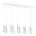 Eglo - Candelabro suspenso LED 10xGU10/5W/230V branco