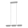 Eglo - Candelabro suspenso LED com regulação 3xLED/6,7W/230V prateado