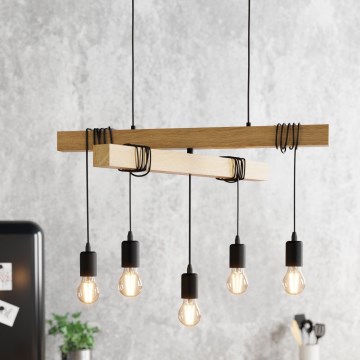 Eglo - Candelabro suspenso TOWNSHEND 5xE27/60W/230V