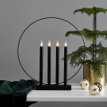 Eglo - Christmas candlestick 4xE10/3W/230V black