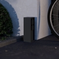 Eglo - Coluna de tomadas para exterior IP54 SCHUKO antracite