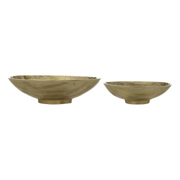 Eglo - CONJUNTO 2x Bandejas decorativas diâmetro 28/21 cm dourado