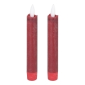 Eglo - CONJUNTO 2x LED Candle LED/1xAAA 15 cm vermelho