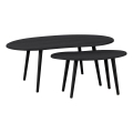 Eglo - CONJUNTO 2x Mesas de cabeceira preto