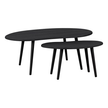 Eglo - CONJUNTO 2x Mesas de cabeceira preto