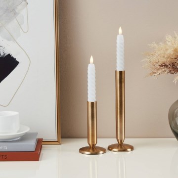 Eglo - CONJUNTO 2x Velas LED LED/1xAAA 15 cm branco