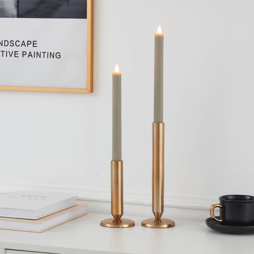 Eglo - CONJUNTO 2x Velas LED LED/1xAAA 24,5 cm bege