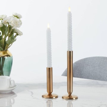 Eglo - CONJUNTO 2x Velas LED LED/1xAAA 25 cm branco