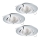 Eglo - CONJUNTO 3x Foco de encastrar LED TEDO 3xGU10-LED/5W/230V