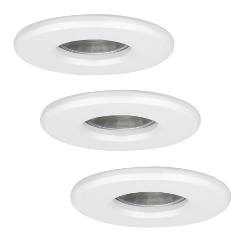 Eglo - CONJUNTO 3x Iluminação de casa de banho LED IGOA 1xGU10/3.3W/230V