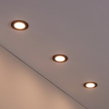 Eglo - CONJUNTO 3x Iluminação embutida de casa de banho LED com regulação LED/2,8W/230V IP44 ZigBee