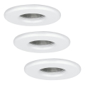 Eglo - CONJUNTO 3x Luzes para casa de banho LED IGOA 1xGU10/3.3W/230V