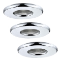 Eglo - CONJUNTO 3x Luzes para casa de banho LED IGOA 1xLED/3,3W/230V IP44