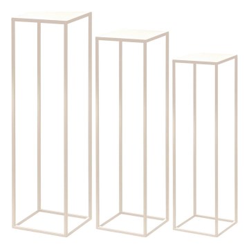 Eglo - CONJUNTO 3x Suportes para flores creme