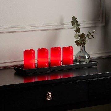 Eglo - CONJUNTO 4x Decoração de Natal LED ADVENT 1xLED/0,18W/2xCR2032 + CR