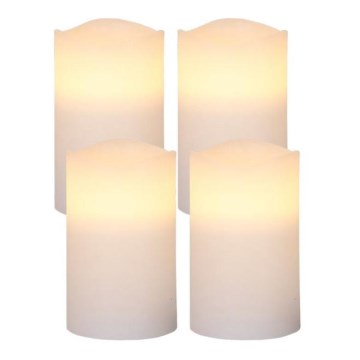 Eglo - Conjunto com 4 decorações de Natal LED, 0,066 W, 3x AAA, brancas
