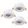 Eglo - Conjunto de 3 candeeiros de encastrar LED LED/4,8W/230V branco