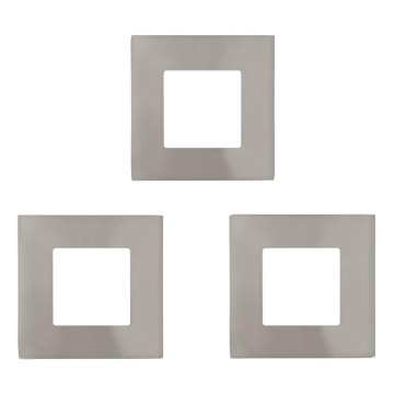 Eglo - Conjunto de 3 luminárias de embutir LED FUEVA LED/2,7W/230V 8,5x8,5 cm