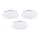 Eglo - Conjunto de 3 Luminárias de Embutir LED FUEVA-RW 1xLED/2,8W/230V Ø 8,5 cm
