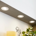 Eglo - Conjunto de 3 luminárias embutidas SARTIANO LED/5W/230V