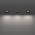 Eglo - Conjunto de 3 luminárias LED de embutir para casa de banho LED/4,9W/230V 2700/4000/6500K Ø 8,8 cm IP65 pretas