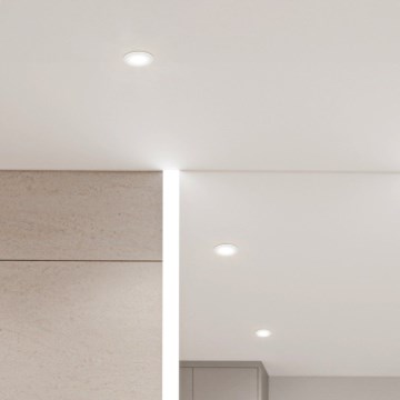 Eglo - Conjunto de 3 spots LED encastráveis para casa de banho, cada um 1x GU10/4,5W/230V, IP44, branco