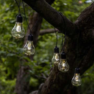 Eglo - Corrente decorativa exterior LED 10xLED/0,06W/3V IP44