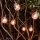 Eglo - Corrente decorativa exterior LED 16xLED/0,064W/24V IP44 preta