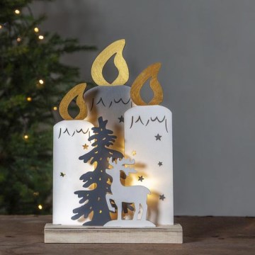 Eglo - Decoração de Natal LED 10xLED/0,03W/2xAA