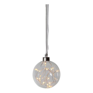 Eglo - Decoração de Natal LED 15xLED/0,012W/4,5/3xAA d. 10 cm