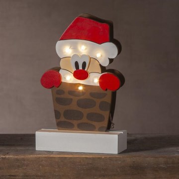 Eglo - Decoração de Natal LED 6xLED/0,06W/2xAA Pai Natal