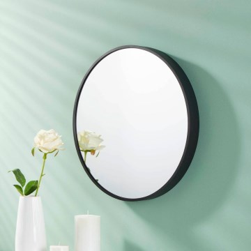 Eglo - Espelho de parede diâmetro 40 cm preto
