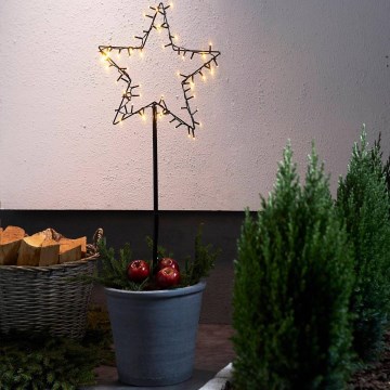 Eglo - Estrela de Natal LED para exterior, 3xAA, IP44