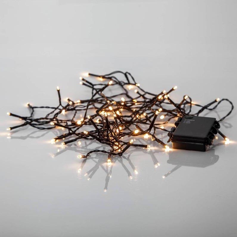 Eglo - Fio de luzes LED exterior de Natal 80xLED/3xAA 6,1m IP44