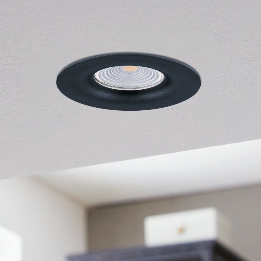 Eglo - Foco de encastrar LED com regulação/6W/230V preto