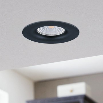 Eglo - Foco de encastrar LED com regulação/6W/230V preto