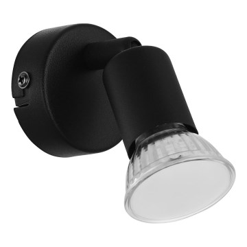 Eglo - Foco de parede LED 1xGU10/2,8W/230V 3000K preto