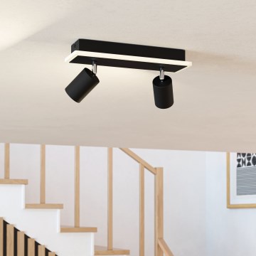 Eglo - Foco direcionável LED/12W/230V, preto