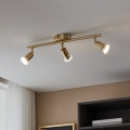 Eglo - Foco LED 3xGU10/2,8W/230V 3000K dourado