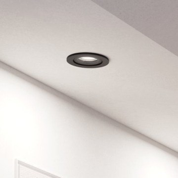 Eglo - Foco LED embutido para teto 1xGU10/4,5W/230V preto