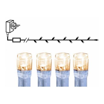 Eglo - Guirlanda LED para exterior 160 LEDs 16 m IP44 branco quente
