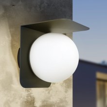 Eglo  - Iluminação de parede exterior 1xE27/15W/230V IP44 preta