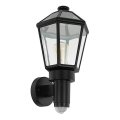 Eglo - Iluminação de parede exterior com sensor 1xE27/28W/230V IP44