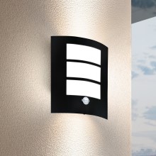 Eglo - Iluminação de parede exterior com sensor 1xE27/40W/230V IP44