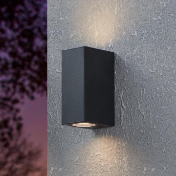 Eglo - Iluminação de parede exterior LED 2xGU10/4,6W/230V IP44