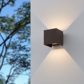 Eglo - Iluminação de parede exterior LED 2xLED/2,8W/230V IP54 castanho