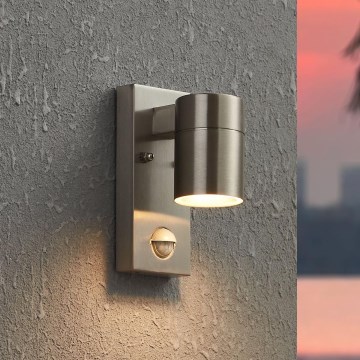 Eglo - Iluminação de parede exterior LED com sensor 1xGU10/3W/230V IP44